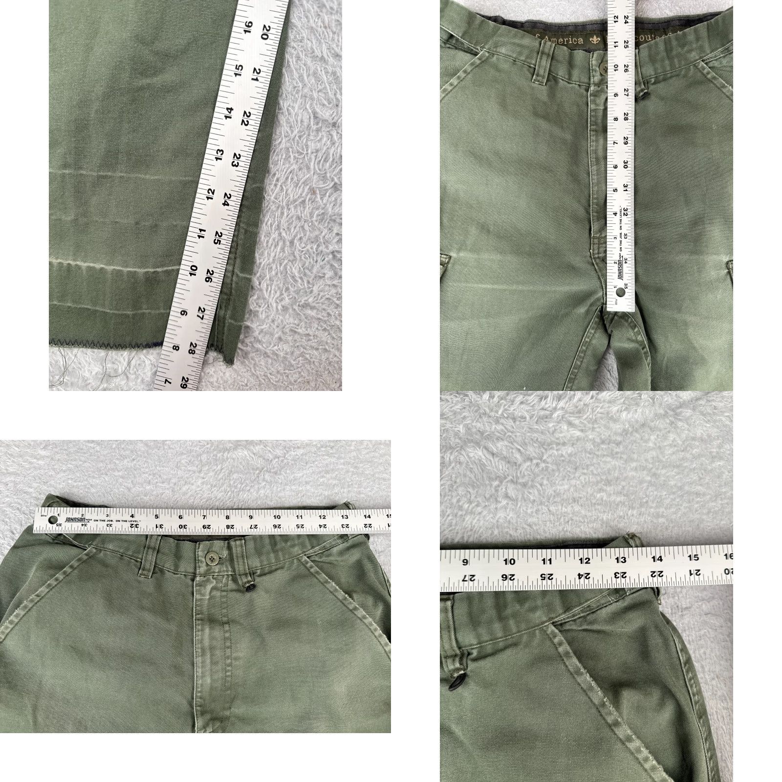 Vintage VINTAGE Boy Scouts Pants Adult 26 Green Cargo Convertible Un-hemmed Relaxed Fit 26x28 Mens Shirts? Size US 26 / EU 42 - 8 Thumbnail