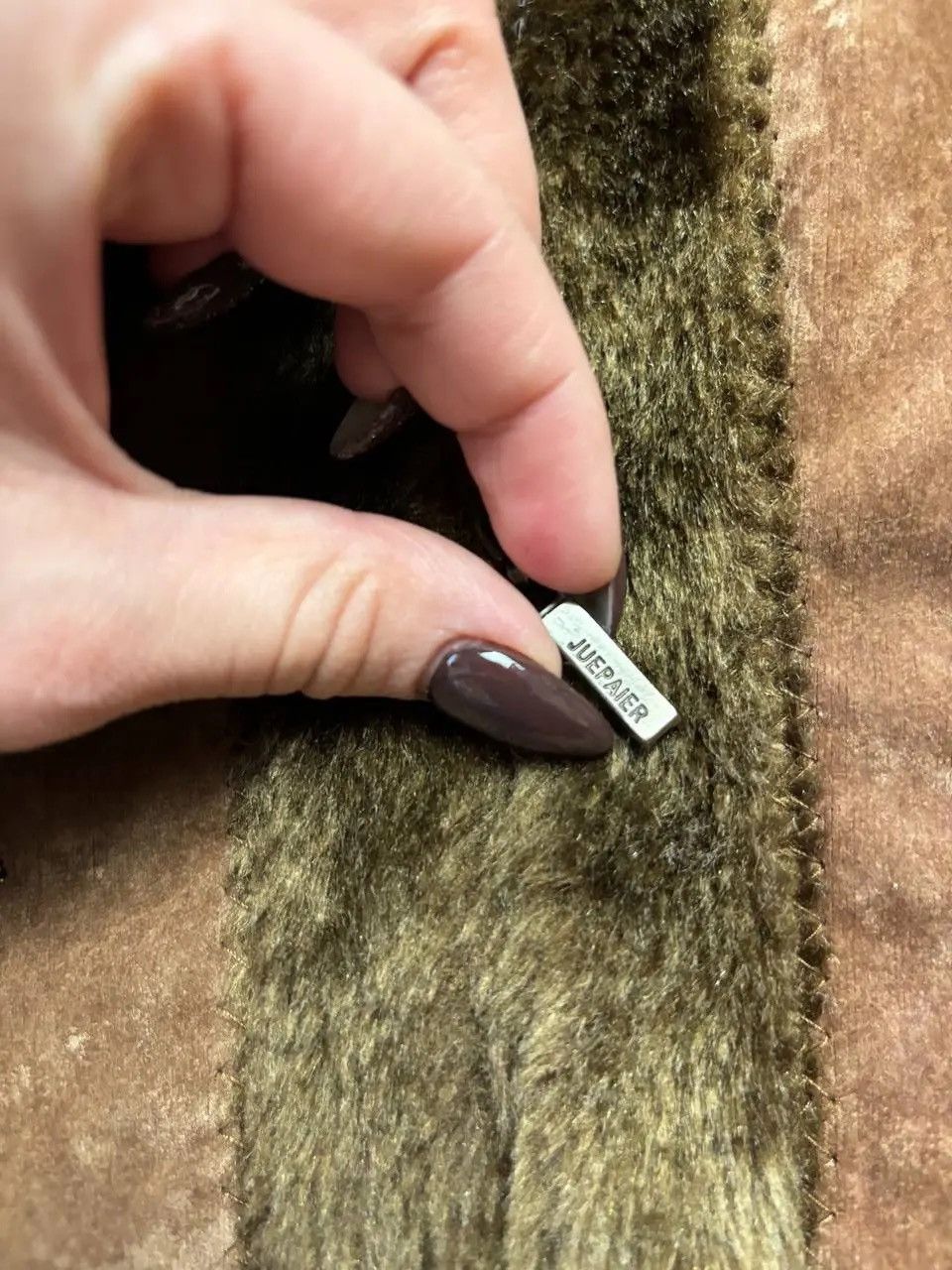 Japanese Brand × Vintage Vintage Y2K Suede Leather Style Fur Faux Collar Sleeve Jack Size US S / EU 44-46 / 1 - 4 Thumbnail