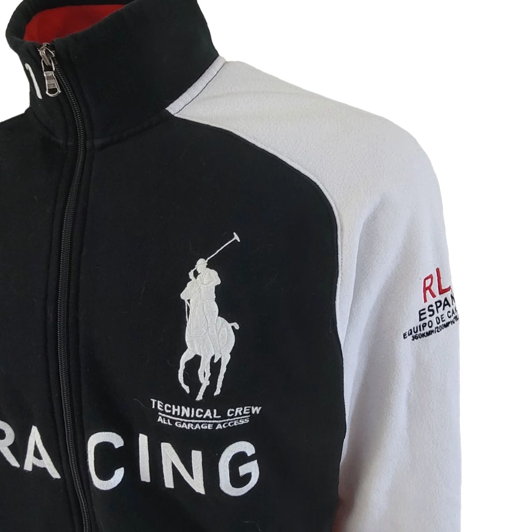 Polo Ralph Lauren VINTAGE Polo Ralph Lauren RL Racing Tracksuit Top Jacket XL Spain Multicoloured Racing/Activewear Mens Track Jacket Size US XL / EU 56 / 4 - 3 Thumbnail