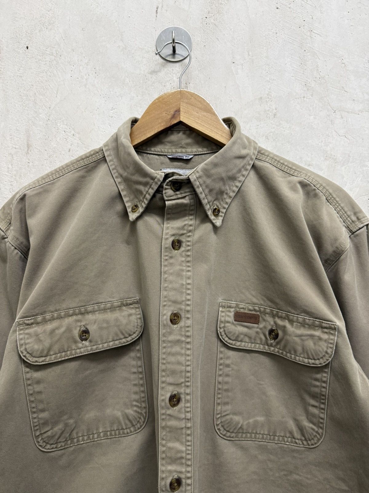 Carhartt Distressed Carhartt Cargo Pocket Button Up Shirt Size US L / EU 52-54 / 3 - 2 Thumbnail