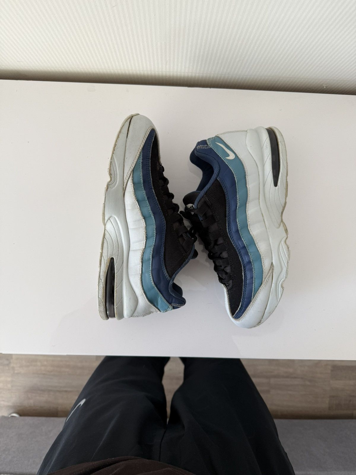Nike Vintage Nike Air Max 95 Y2K Rare Drill Sk8 Ocean Sneakers Size US 7 / EU 40 - 14 Thumbnail