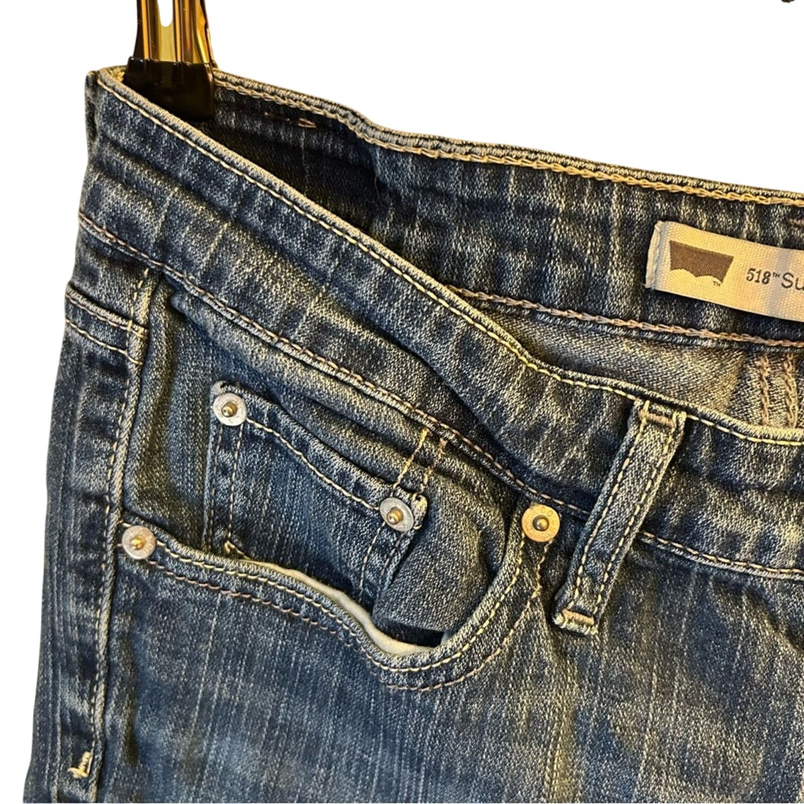 Levi's Levi's 518 Super Low Rise Boot Cut Jeans Size 9 Y2K Medium Size 30" / US 8 / IT 44 - 7 Thumbnail