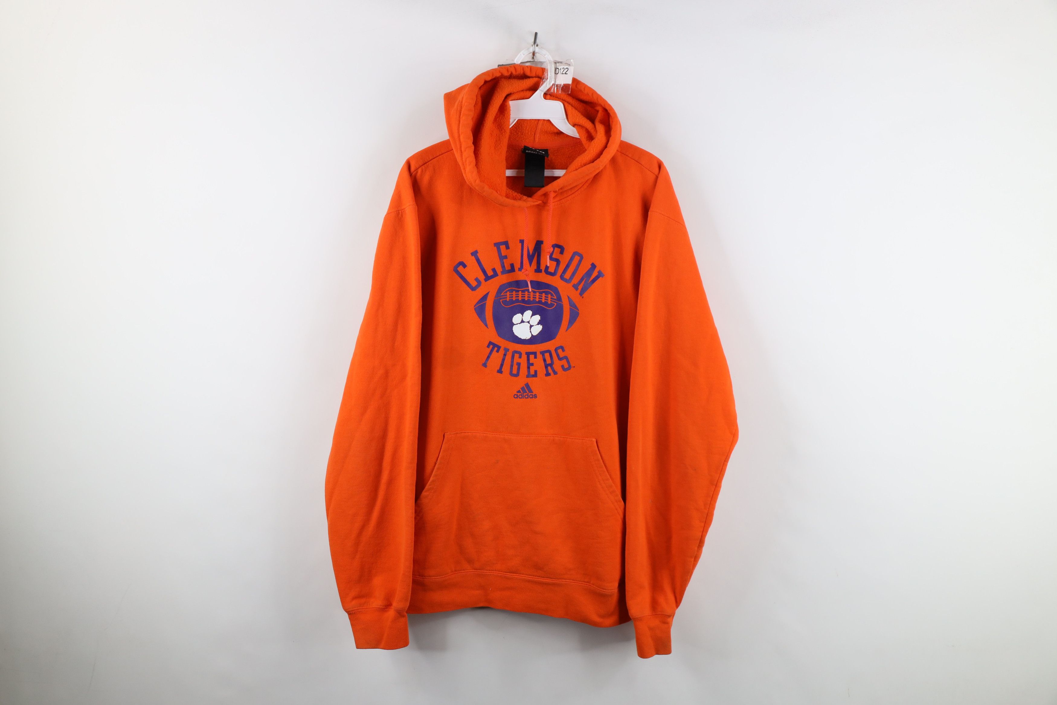 Adidas Vintage Adidas Clemson University Football Hoodie Orange Size US M / EU 48-50 / 2 - 1 Thumbnail