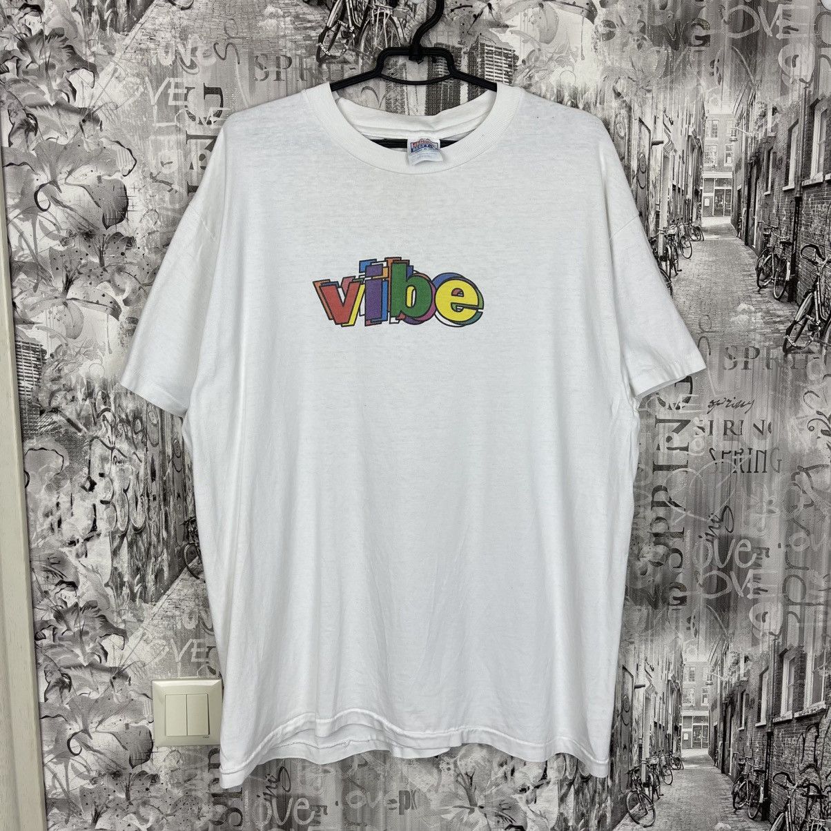 Vintage Vintage 90s Hanes Vibe Spiral Graphic T shirt Cannabis Size US XL / EU 56 / 4 - 1 Thumbnail