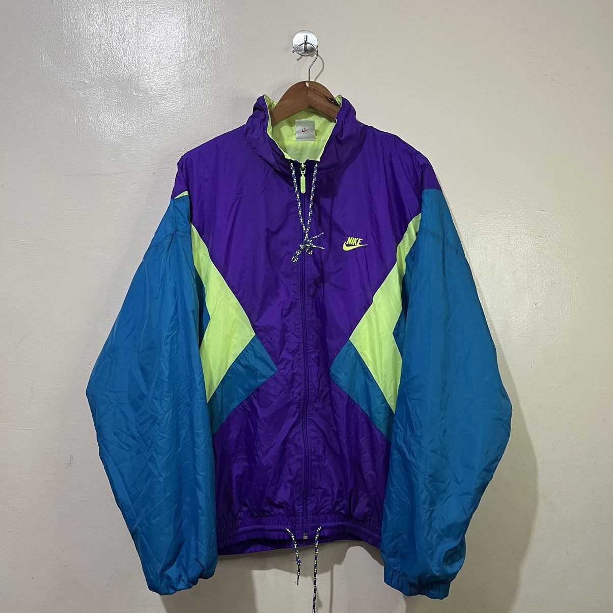 Nike 90's Nike Tritone Zip Up Windbreaker Jacket Size US XL / EU 56 / 4 - 1 Thumbnail