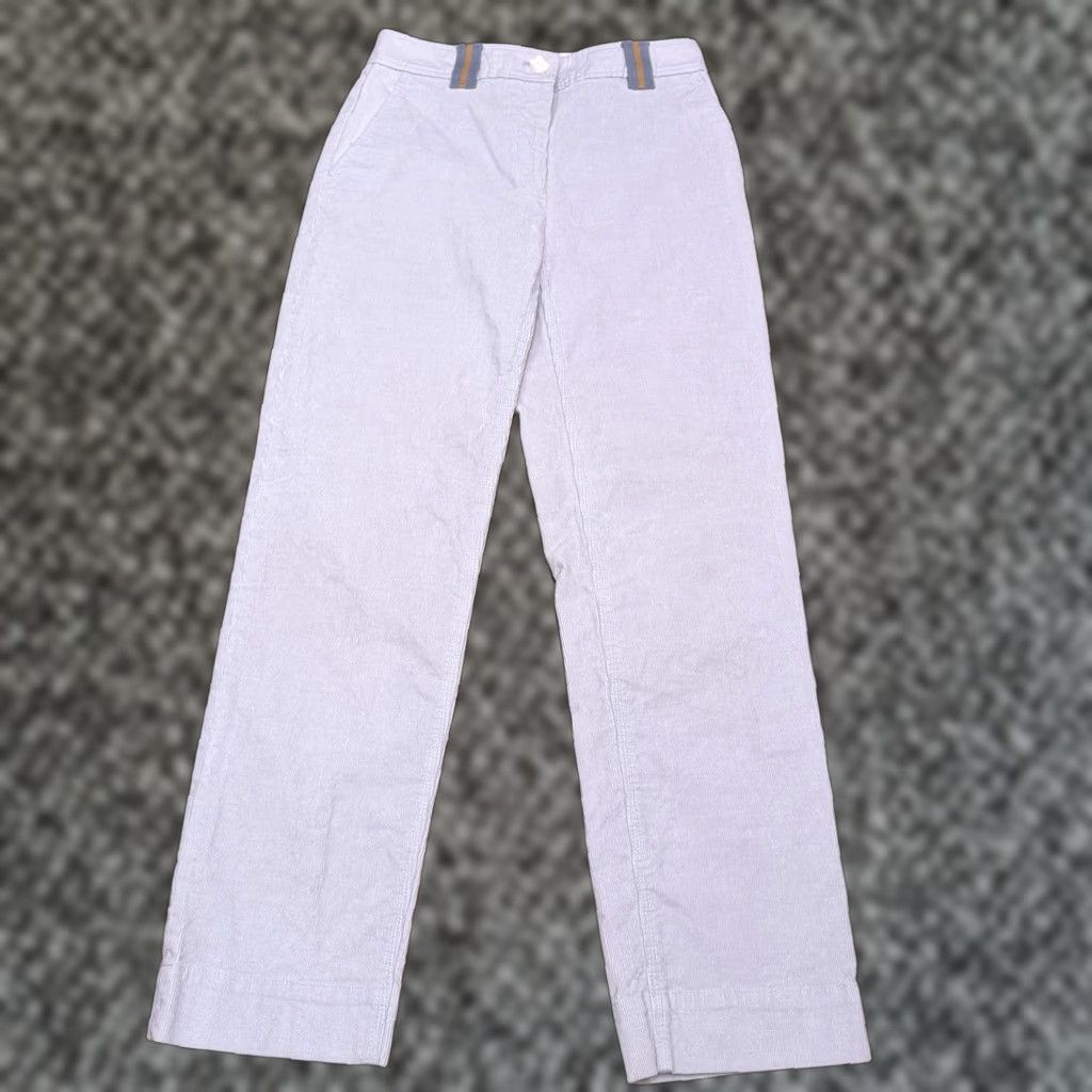 Rag & Bone Rag & Bone Corduroy Pants Womens 00 Gray Mid Rise Stretch USA Pants Cotton Spandex Straight Cropped Regular Vintage No 00 Mens? Size 24" / US 00 / IT 34 - 1 Thumbnail