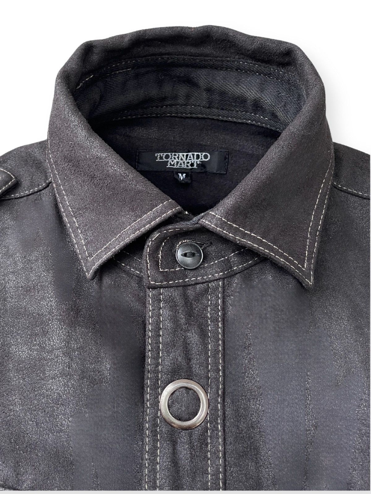 Japanese Brand Tornado Mart Denim Suede Coated Jacket Size US M / EU 48-50 / 2 - 4 Thumbnail