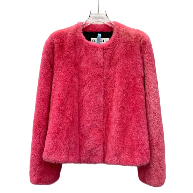 Dior Dior Pink Mink Fur Women's Jacket 0089 Size S / US 4 / IT 40 - 1 Thumbnail