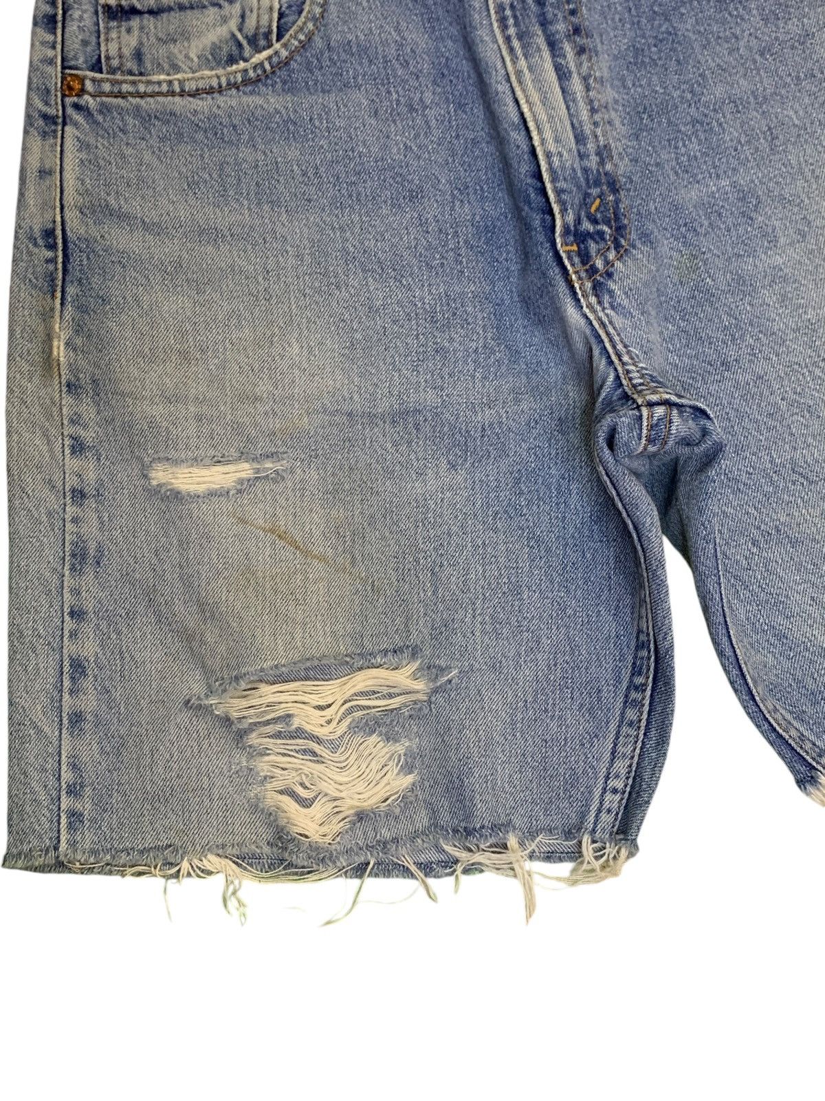Levi's SALES🔥Vintage 90s Levis 512 Distressed Jean Shorts Jorts Size US 31 - 8 Thumbnail