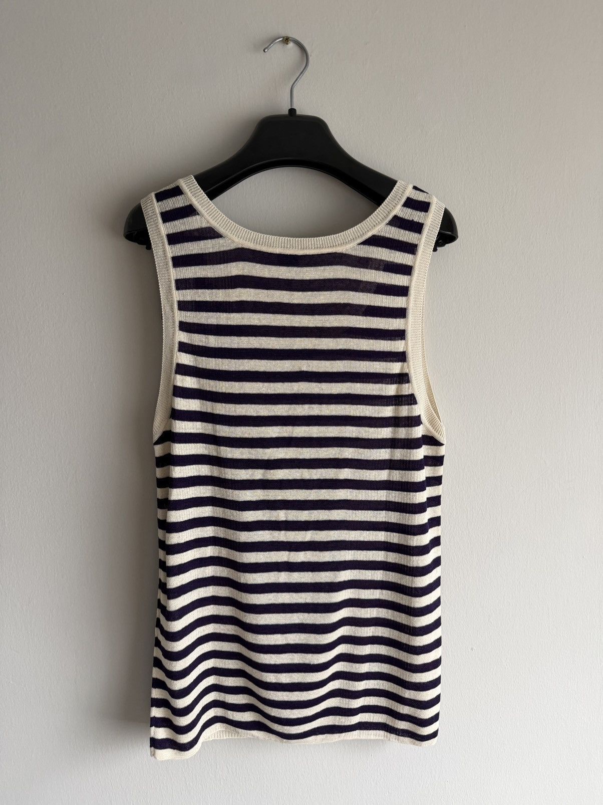 Saint Laurent Paris Saint Laurent Paris - Striped tank - Linen & Silk - Size XL Size US M / EU 48-50 / 2 - 2 Thumbnail