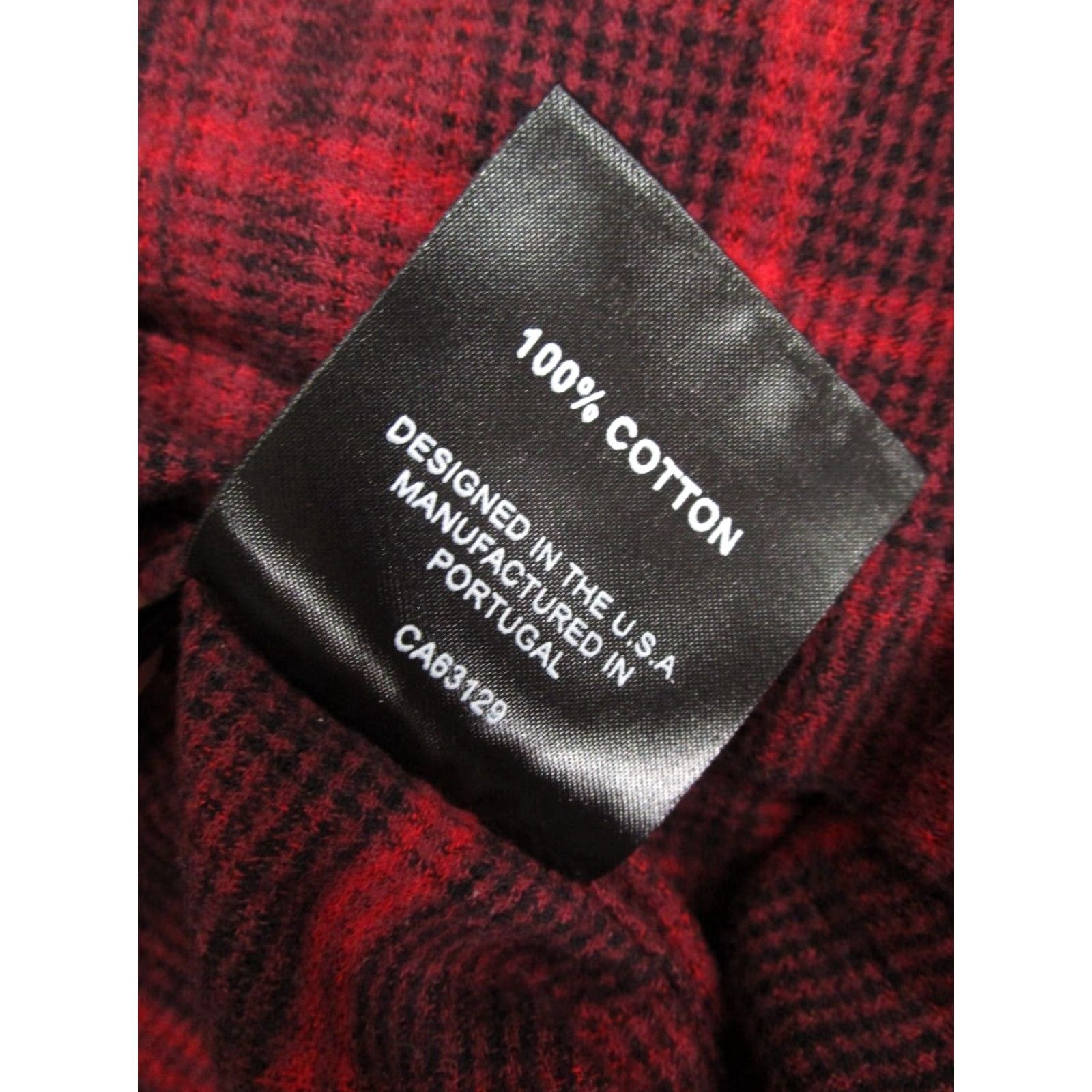Vintage VINTAGE Six Week Residency Men's Red Plaid Flannel Button-Up Shirt Crew Neck Long Sleeve Casual Workwear Size US L / EU 52-54 / 3 - 4 Thumbnail