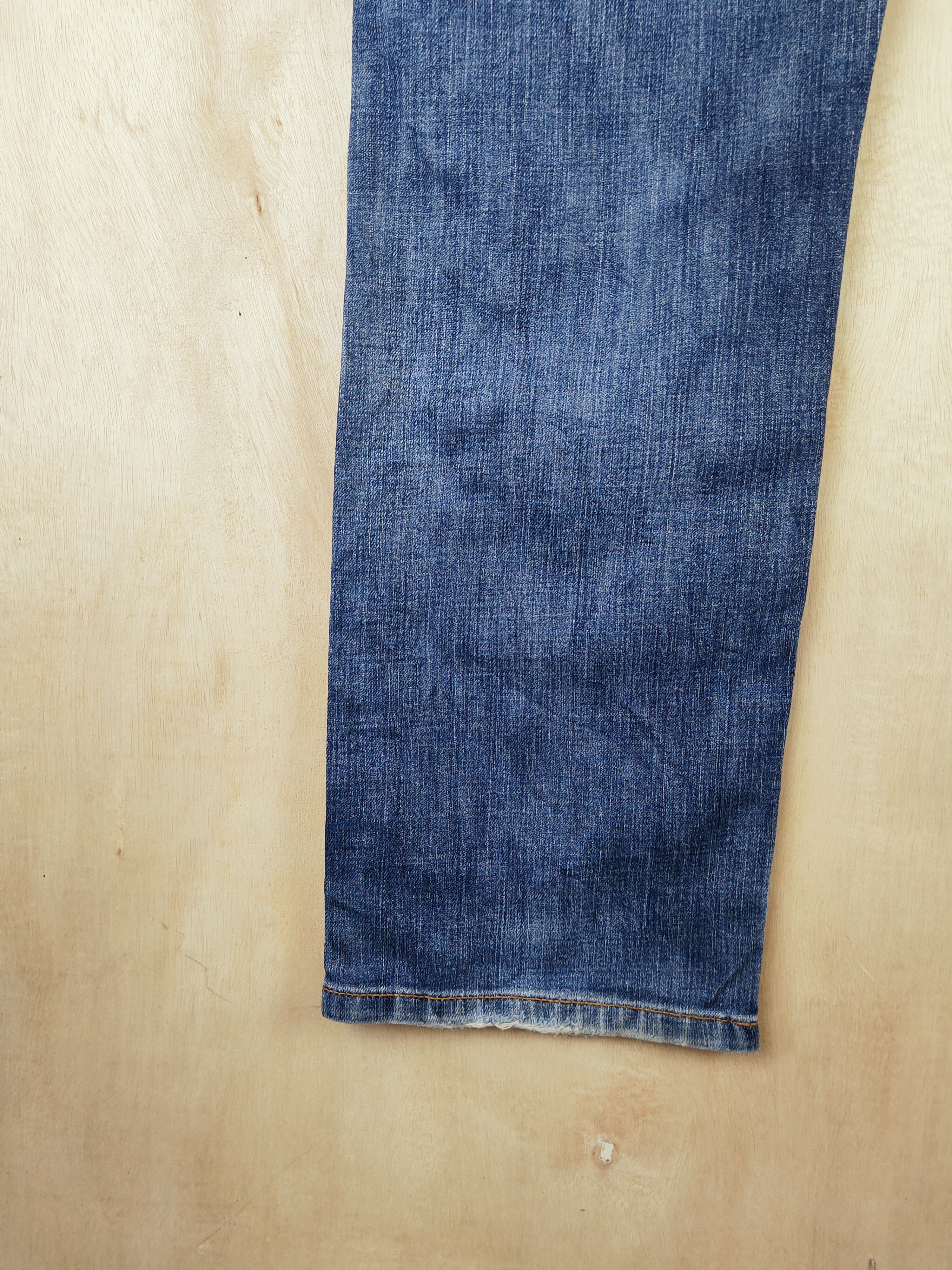 Japanese Brand Japanese Brand Blue Faded Distressed Ripped Jeans #S2500 Size US 33 - 10 Thumbnail