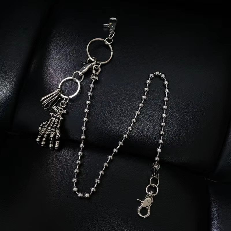 Jewelry Hot Biker Wallet Rock Skull Skeleton Claw Waist Pant Chain Size ONE SIZE - 2 Thumbnail
