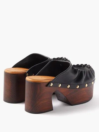 Marni o1y1025 Mules in Black Size US 6 / IT 36 - 3 Thumbnail