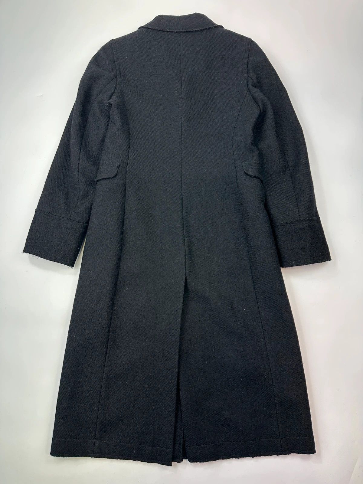 Miu Miu Miu Miu FW00-05 Black Wool & Mohair Long Trench Coat Size L / US 10 / IT 46 - 7 Thumbnail