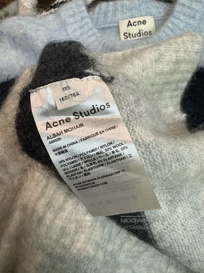 Acne Studios Acne Studios Mohair gradient blue knitted sweater Size XXS / US 00 / IT 34 - 4 Thumbnail