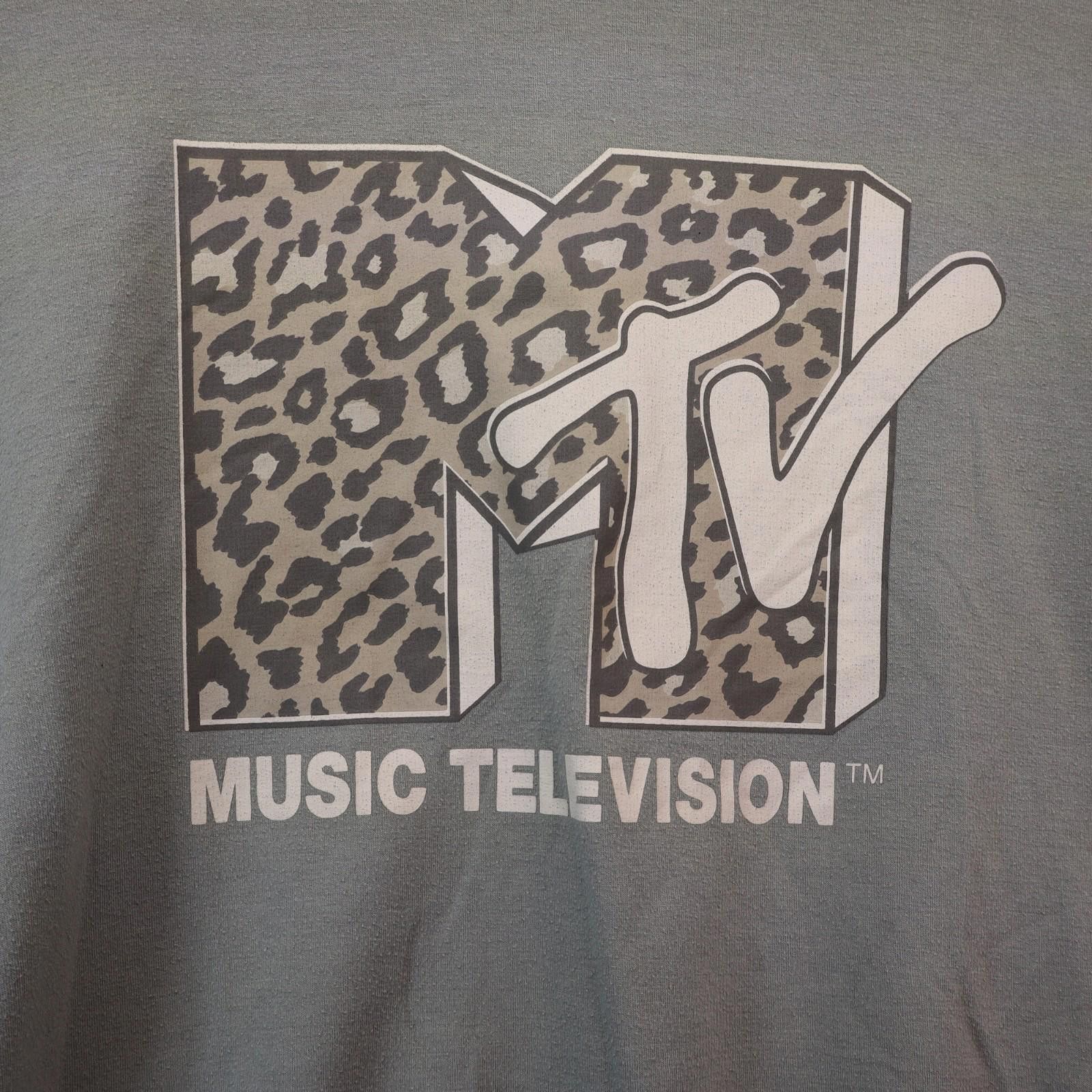 Other MTV Sweatshirt Womens Size Large Green Logo Crewneck Retro Size L / US 10 / IT 46 - 2 Thumbnail