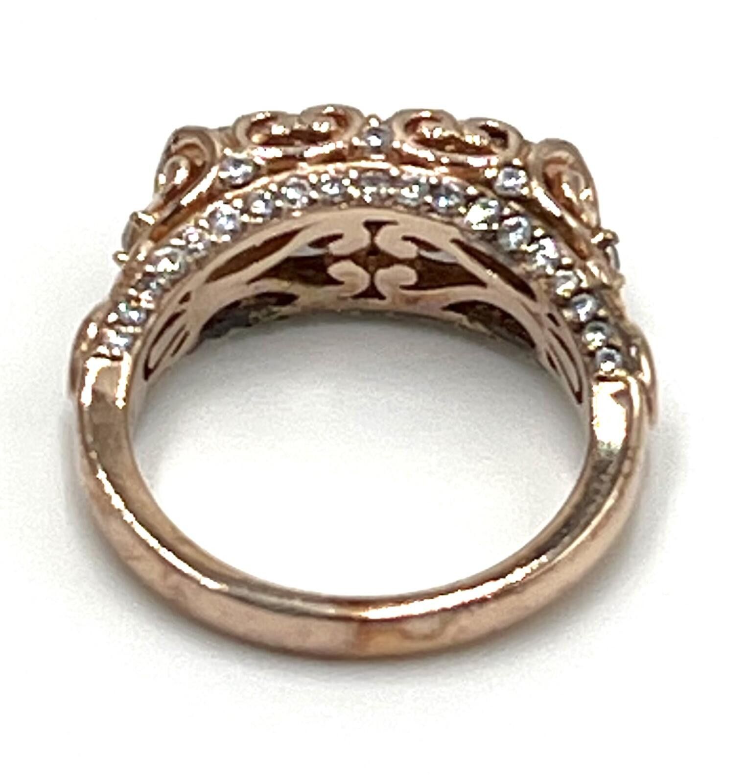 Other Rose Gold over Sterling Sulver PAJ CZ Ring Sz 7.75 Size ONE SIZE - 5 Thumbnail
