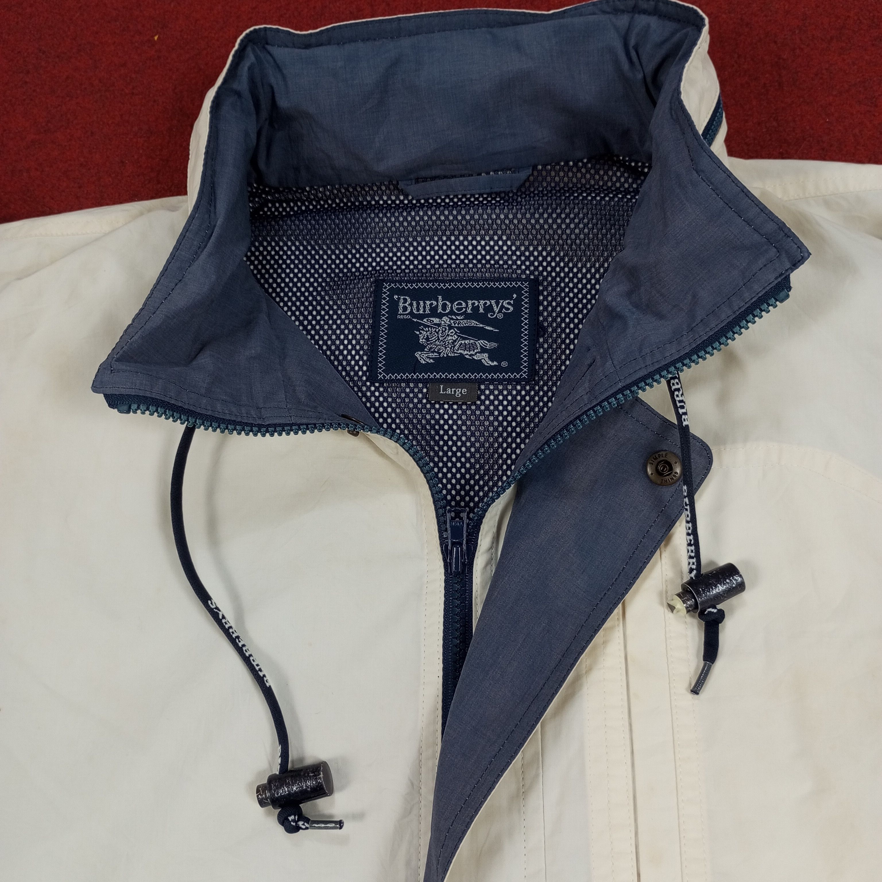 Burberry × Vintage Burberrys Skulls Design Custom Art Windbreaker Jacket Size US L / EU 52-54 / 3 - 7 Thumbnail