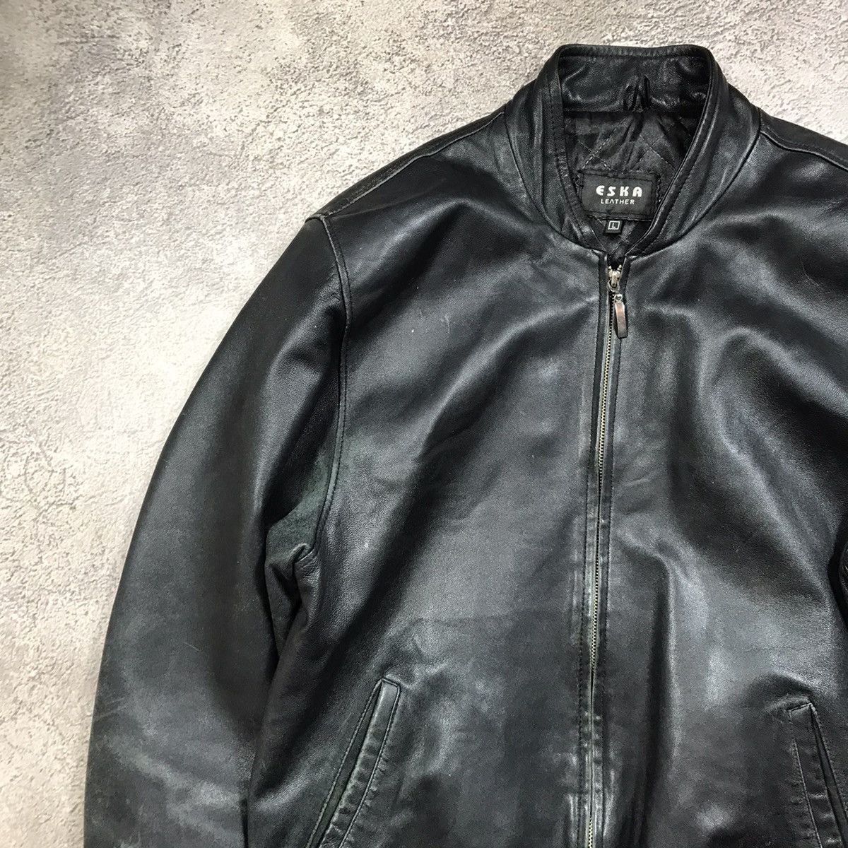 Vintage Vintage 90s Black Leather Bomber Jacket Streetwear Y2K L Size US L / EU 52-54 / 3 - 2 Thumbnail