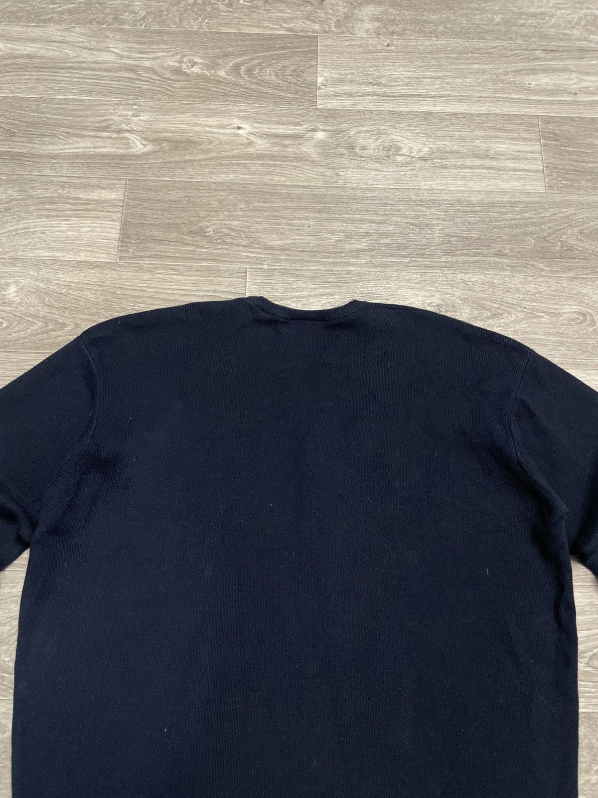 Lacoste Vintage Lacoste Navy Blue Cotton Sweater Size US L / EU 52-54 / 3 - 17 Thumbnail
