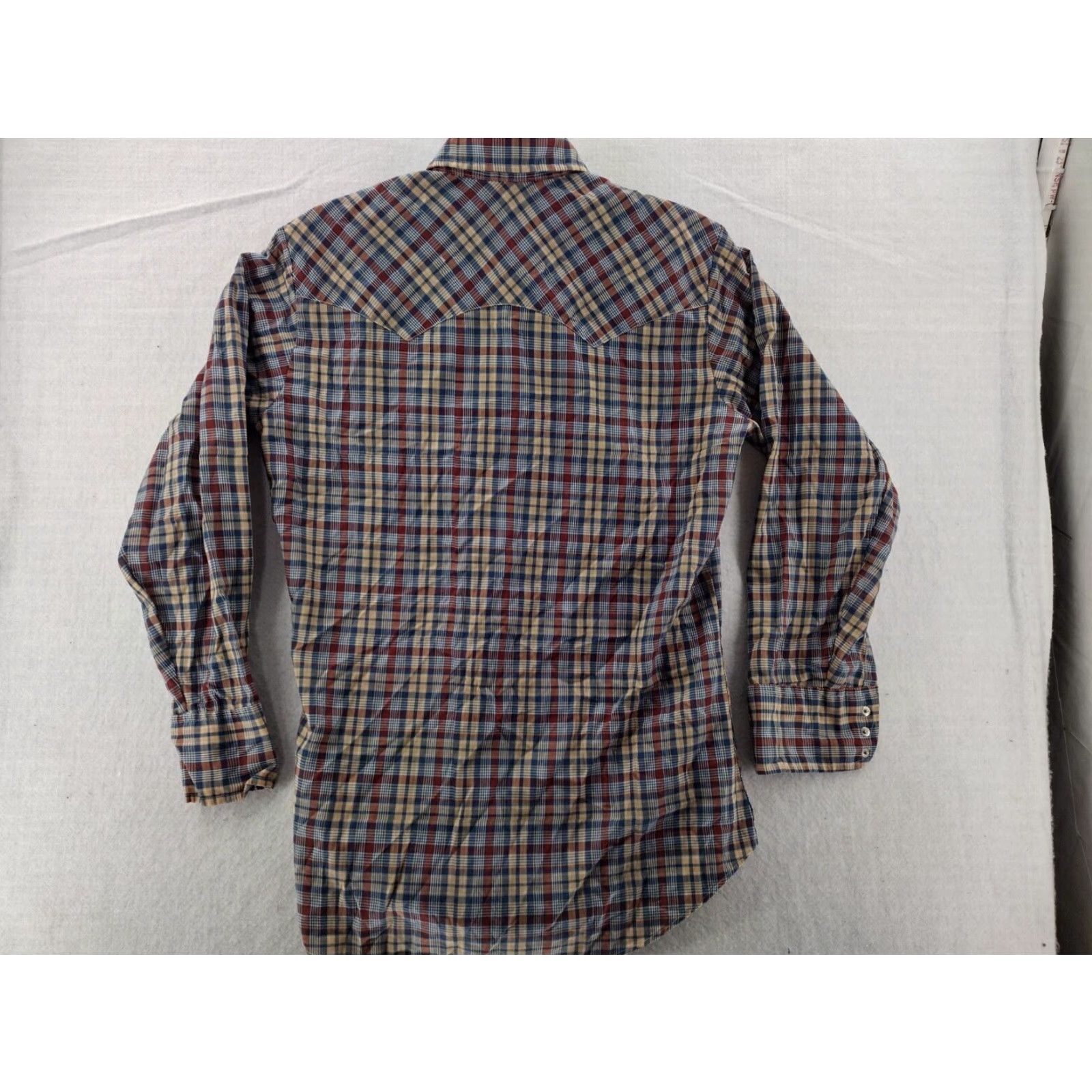 Levi's Vintage Levi Strauss Mens Medium Long Sleeve Plaid Cowboy Western Shirt Size US M / EU 48-50 / 2 - 6 Thumbnail