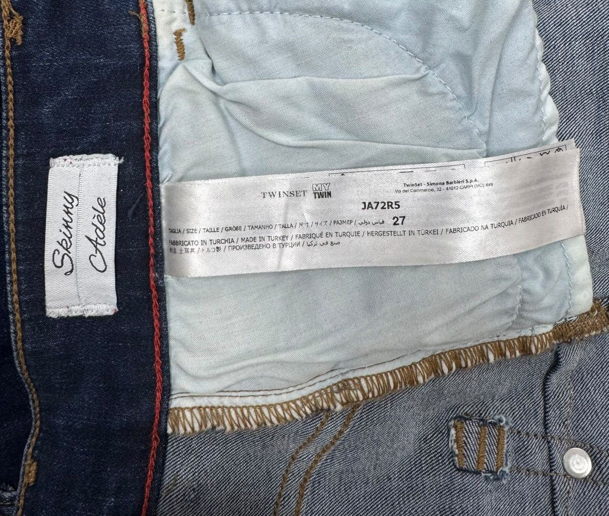 TWINSET Twinset Skinny Adele Jeans Stretch size 27 Size 27" / US 4 / IT 40 - 11 Thumbnail
