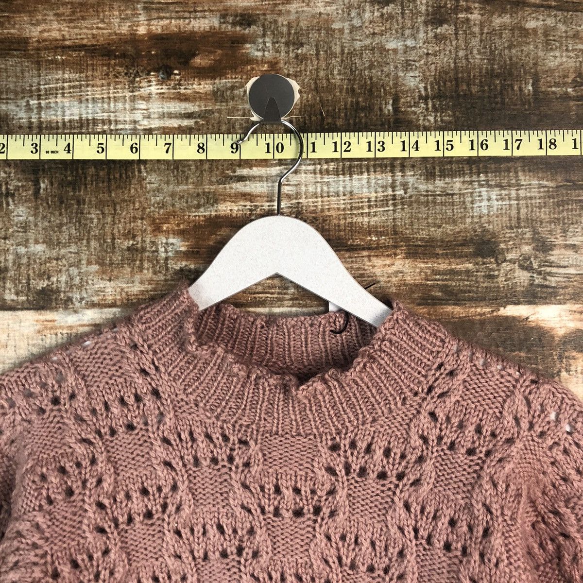 Homespun Knitwear × Japanese Brand Japanese Brand Pink Knitwear #A2279 Size S / US 4 / IT 40 - 4 Thumbnail