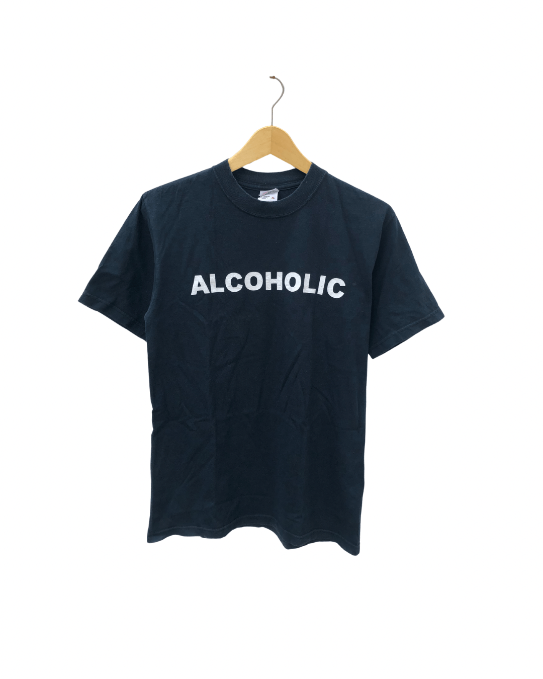 Vintage Vintage 90s Alcoholic Black T-shirt Size S Size US S / EU 44-46 / 1 - 1 Thumbnail