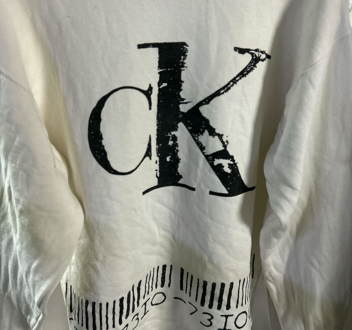 Calvin Klein Trashed 90s Calvin Klein Big Logo Raptees Size US L / EU 52-54 / 3 - 2 Thumbnail