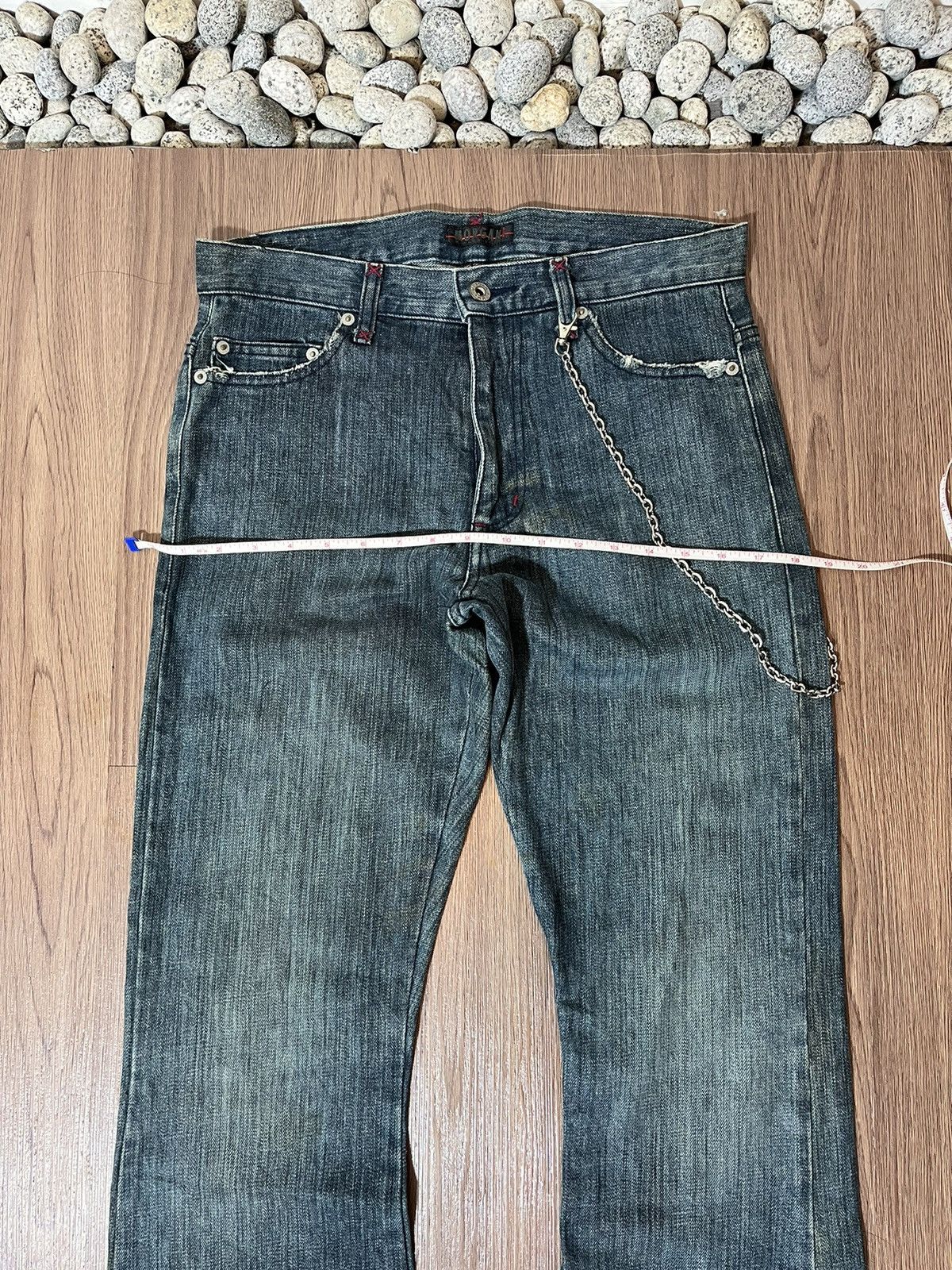 Morgan Homme Morgan Homme rusty washed flare denim Size US 31 - 14 Thumbnail