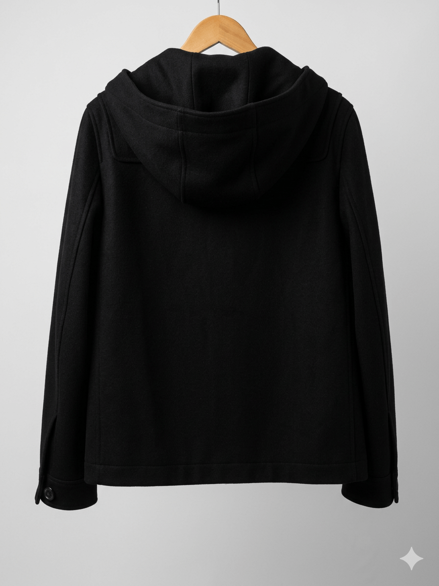 Lanvin Lanvin Ossendrijver Era Black Wool Hooded Jacket Size 50 (L) Size US L / EU 52-54 / 3 - 4 Thumbnail