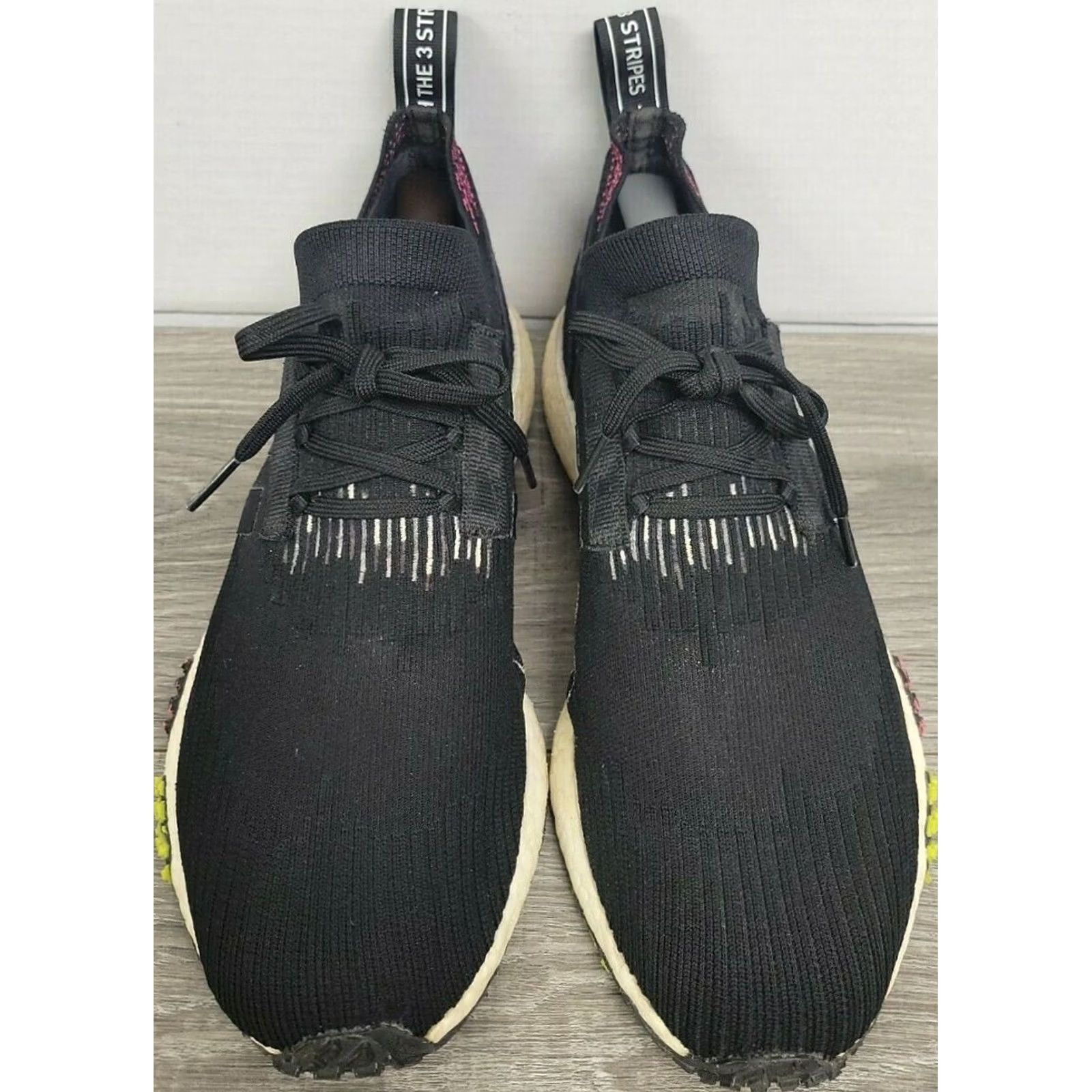 Adidas Adidas NMD Racer PK Primeknit Core Black White Pink Boost Size 8 CQ2441 Size US 8 / EU 41 - 3 Thumbnail