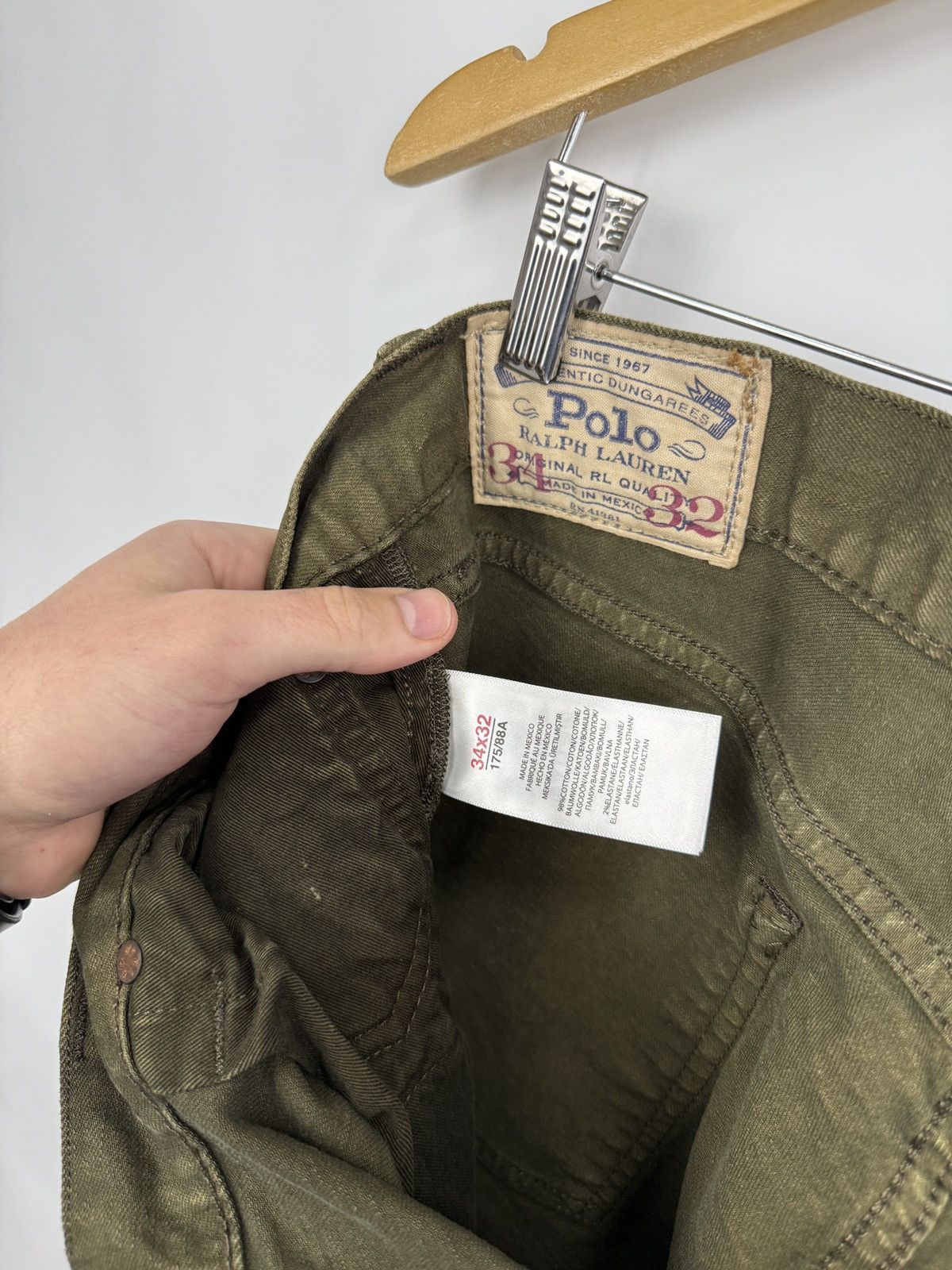 Denim & Supply Ralph Lauren 🇺🇸 Vintage Ralph Lauren Sullivan Slim Jeans Olive USA Style Size US 34 / EU 50 - 10 Thumbnail