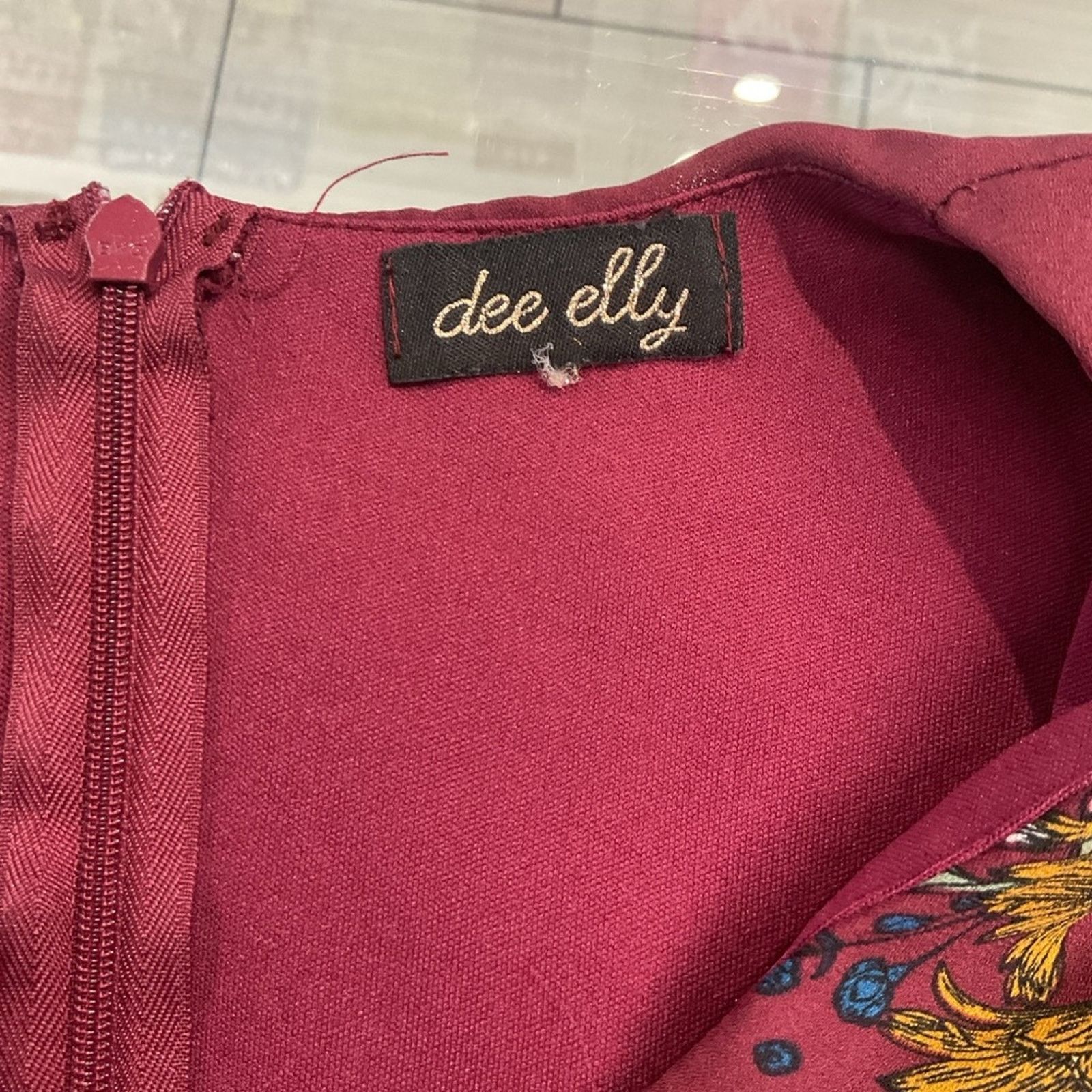 Vintage Dee Elly Floral Wrap Dress Size L / US 10 / IT 46 - 3 Thumbnail