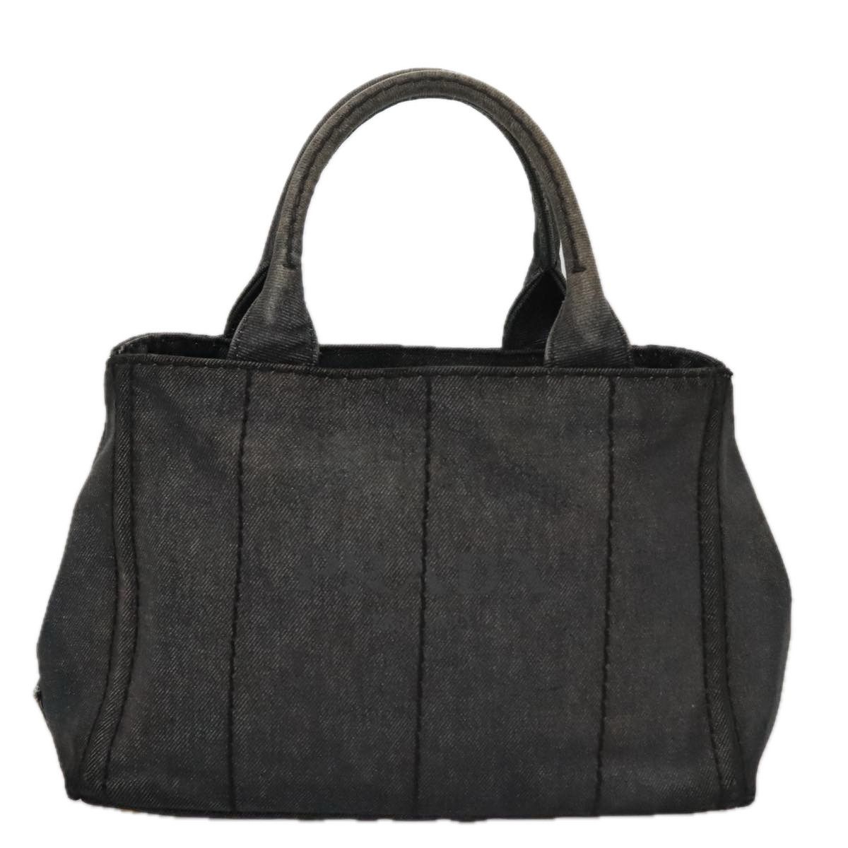 Prada Canapa Black Denim - Jeans Tote Bag (Pre-Owned) Size ONE SIZE - 1 Thumbnail