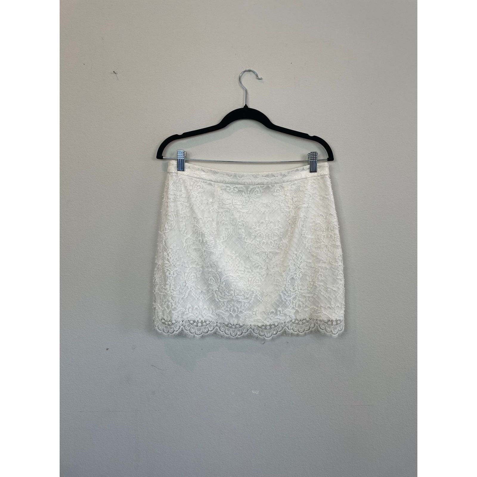 Other Forever New White Beaded Mini Skirt, Size 8 Size 30" / US 8 / IT 44 - 3 Thumbnail