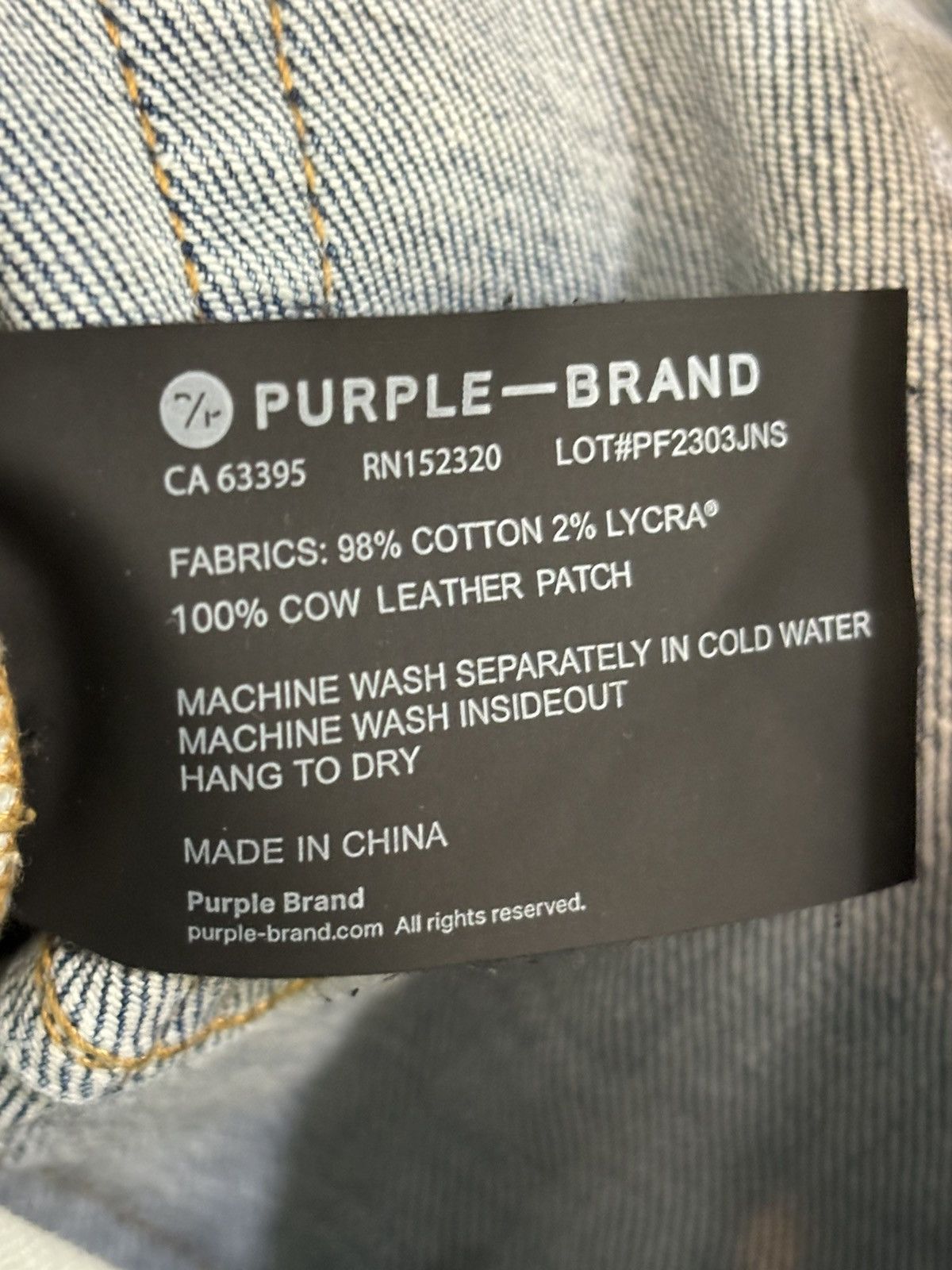 Purple Brand Purple P001 Skinny Jeans Size US 34 / EU 50 - 6 Thumbnail