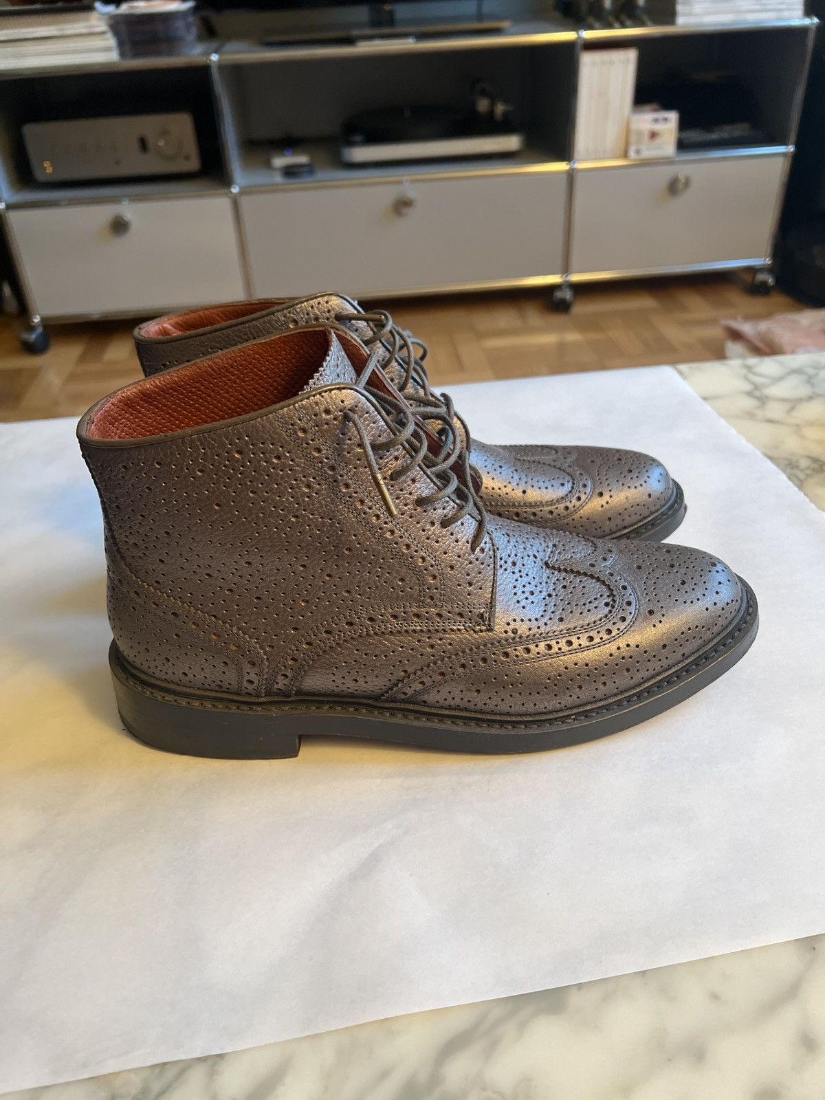 Duckie Brown Florsheim by Duckie Brown Welder Boot in Silver Size US 8 / IT 38 - 8 Thumbnail