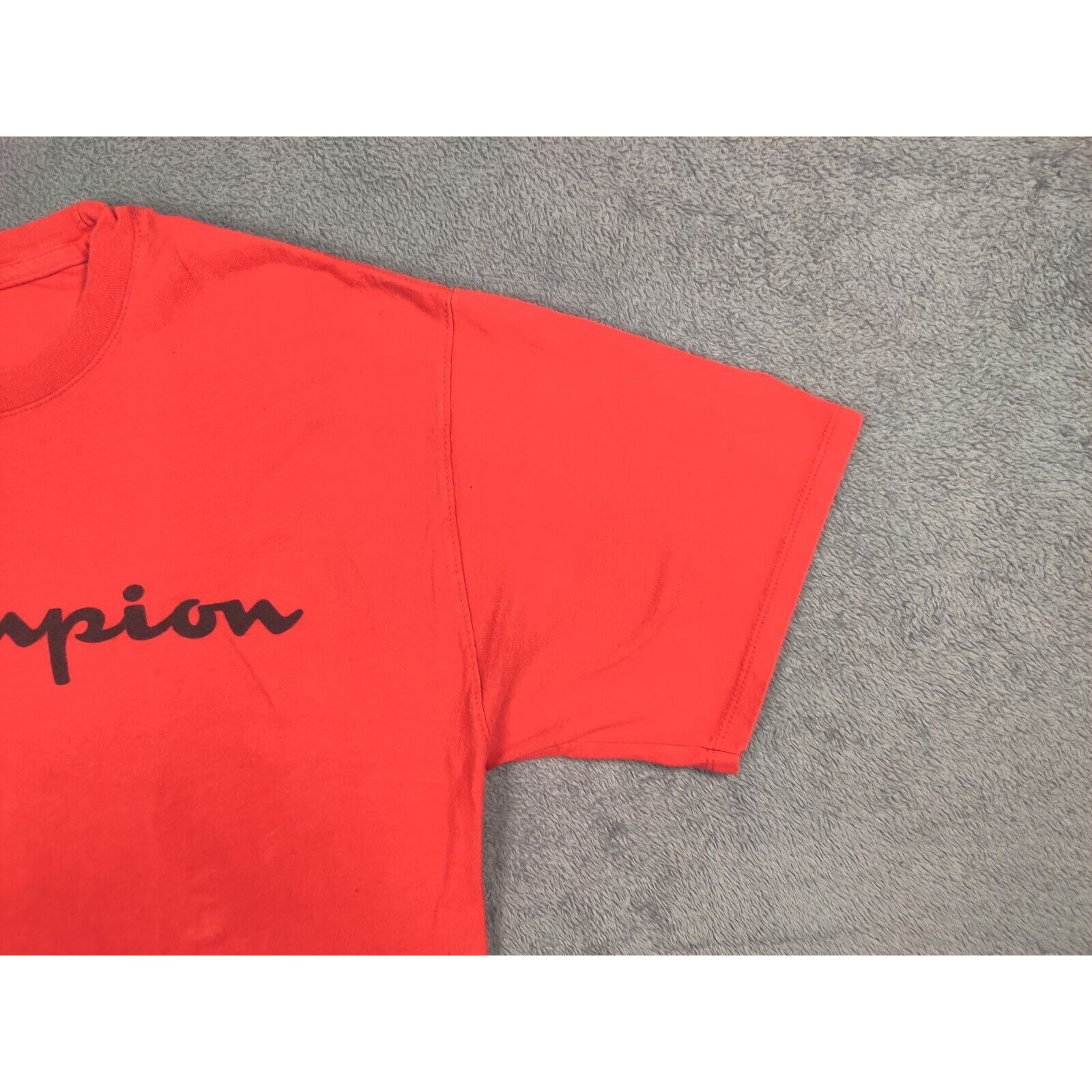 Champion Champion Shirt Adult Mens Medium Red Black Spell Out Logo Size US M / EU 48-50 / 2 - 3 Thumbnail