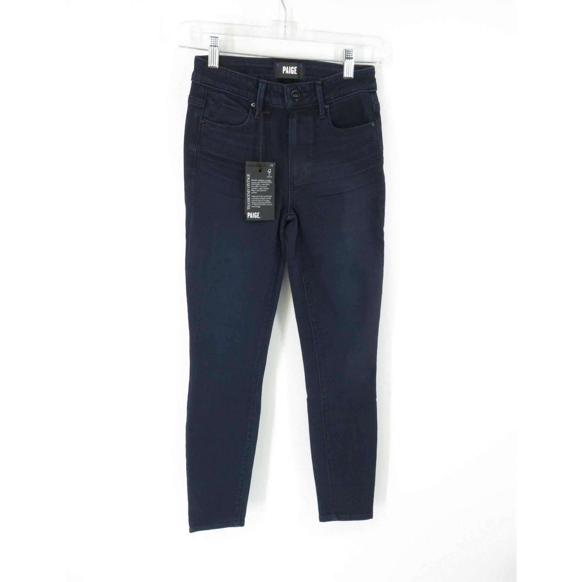 Paige Paige Hoxton Ankle High Rise Skinny Jeans Size 24 Transcend Size 42" / US 20 - 3 Thumbnail