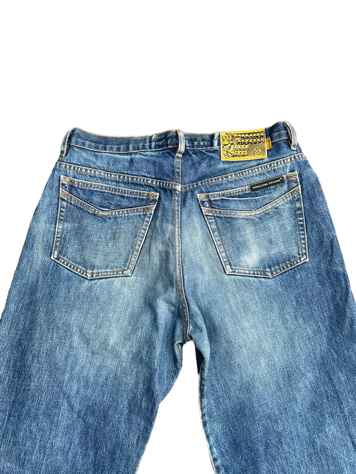 Volcom Volcom Stone Baggy Distresed Denim Size US 35 - 12 Thumbnail