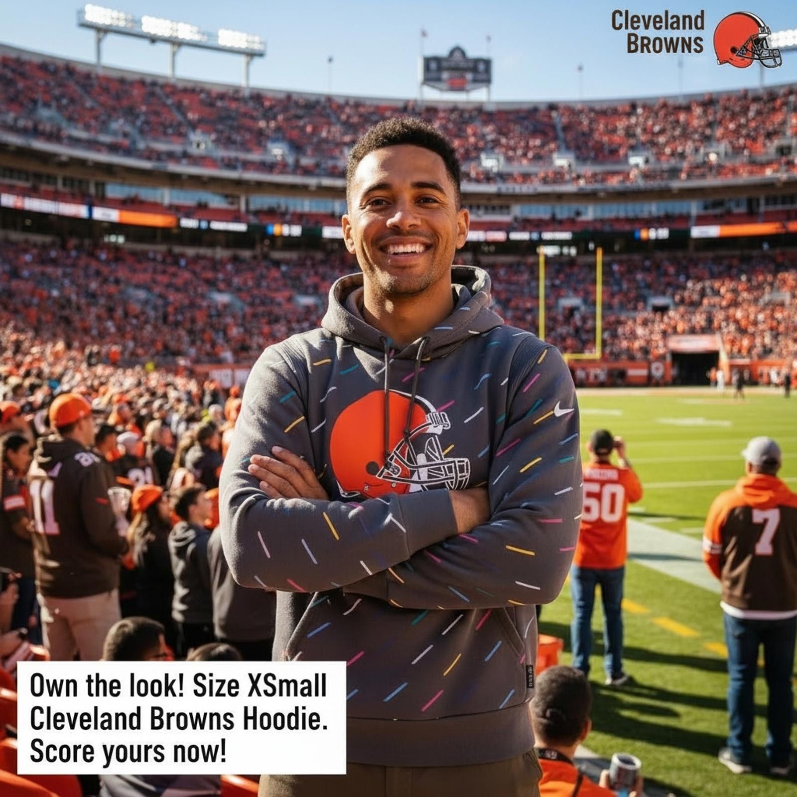 Other Cleveland Browns Dash Hoodie - Size XSmall Size US XS / EU 42 / 0 - 2 Thumbnail