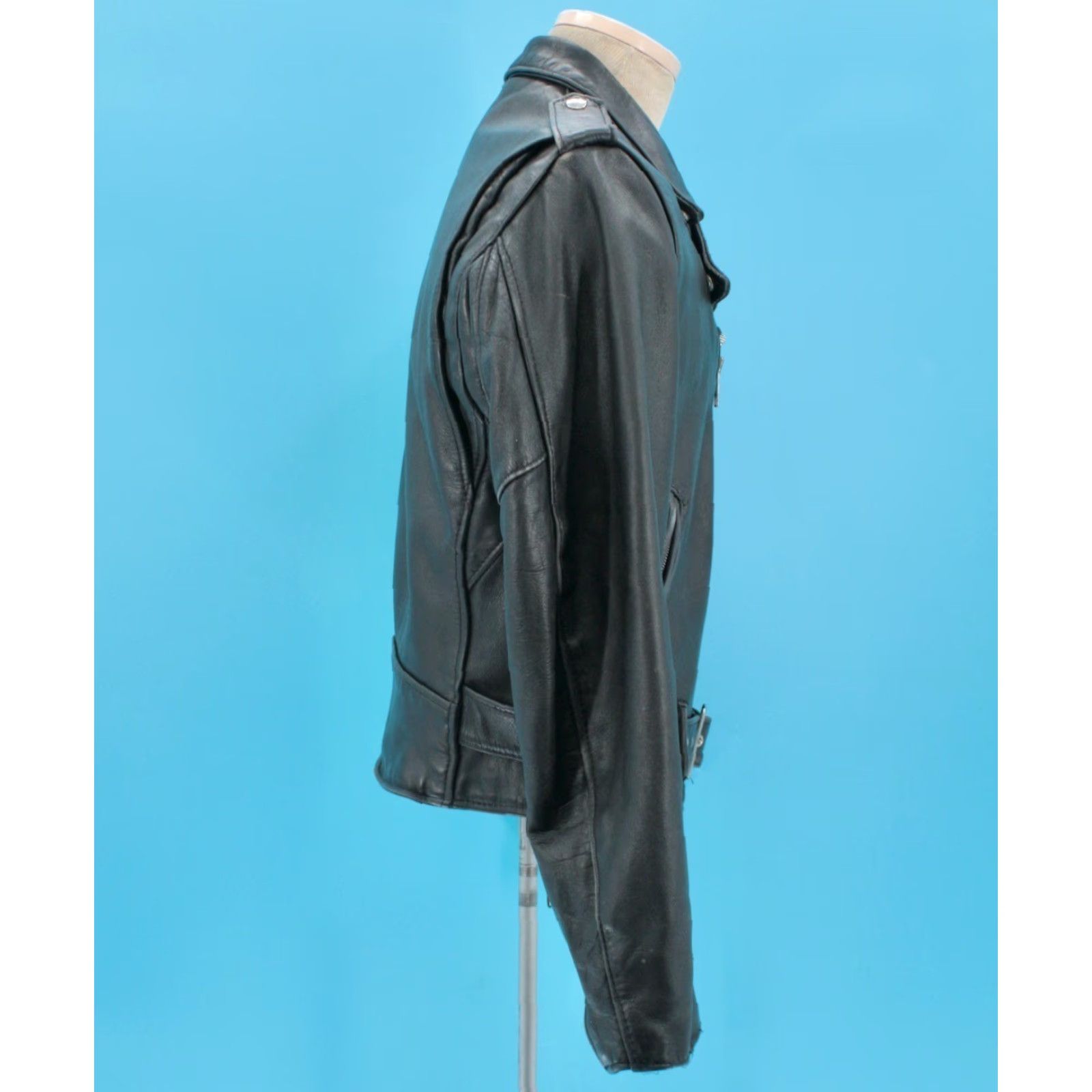 Schott Schott NYC Men’s VTG Black Leather Perfecto Motorcycle Jacket Sz S/M Shirt? Size US S / EU 44-46 / 1 - 5 Thumbnail