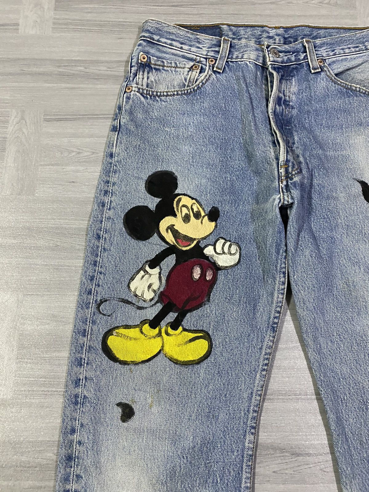 Levi's Vintage 90s Levi’s 501 Jeans X Mickey Mouse Size US 32 / EU 48 - 5 Thumbnail