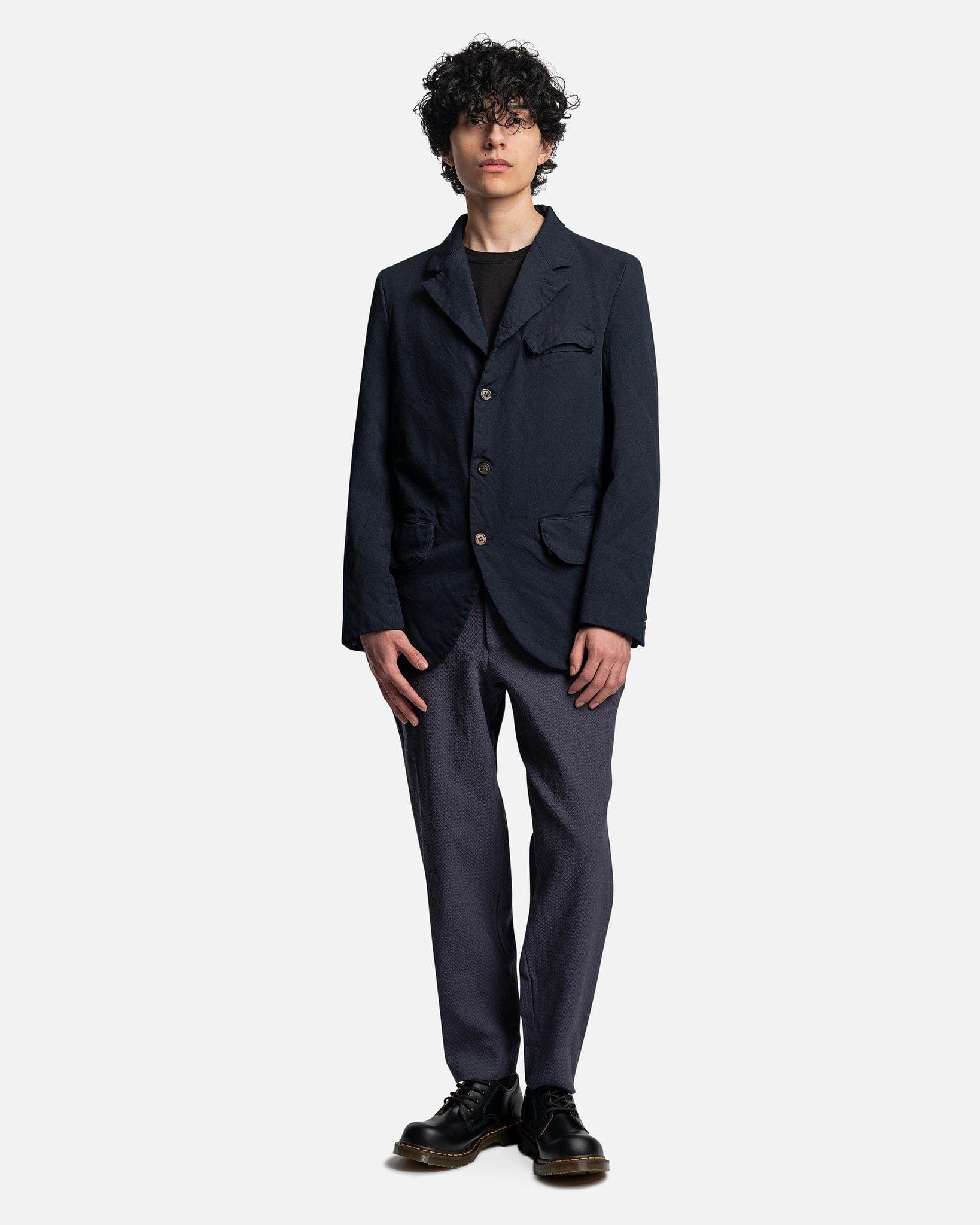 Comme des Garcons Navy Poly Blazer Size 36R - 5 Thumbnail