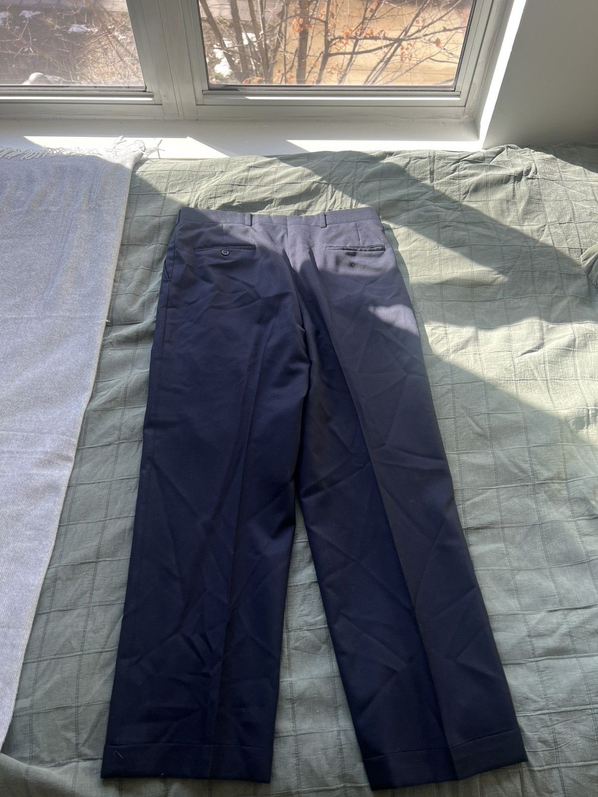 Burberry Burberry Navy Blue Slacks Size US 34 / EU 50 - 2 Thumbnail