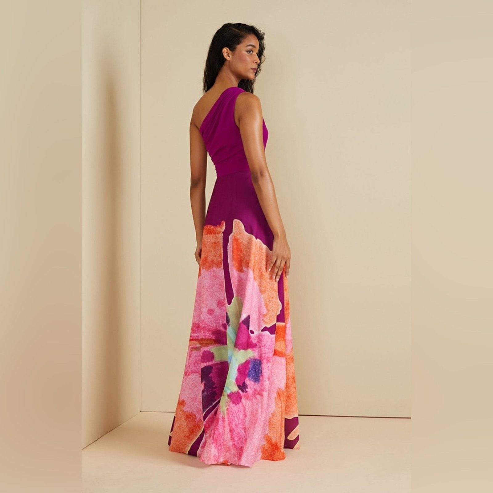 Amur AMUR ATLAS ONE SHOULDER GOWN Dress Size M / US 6-8 / IT 42-44 - 4 Thumbnail