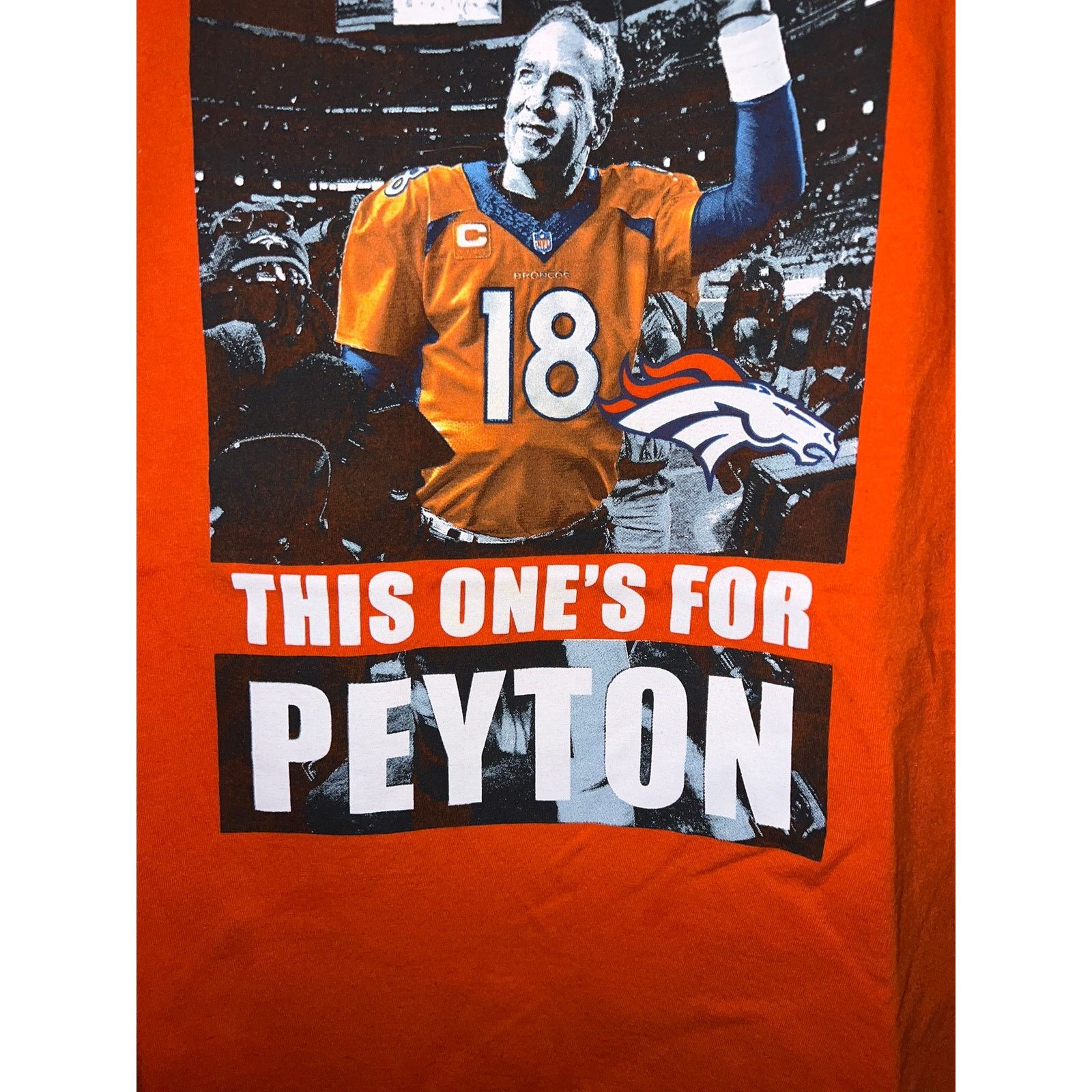 NFL Y2K Peyton Manning Super Bowl 50 Orange Shirt 2000s Medium Size US M / EU 48-50 / 2 - 3 Thumbnail