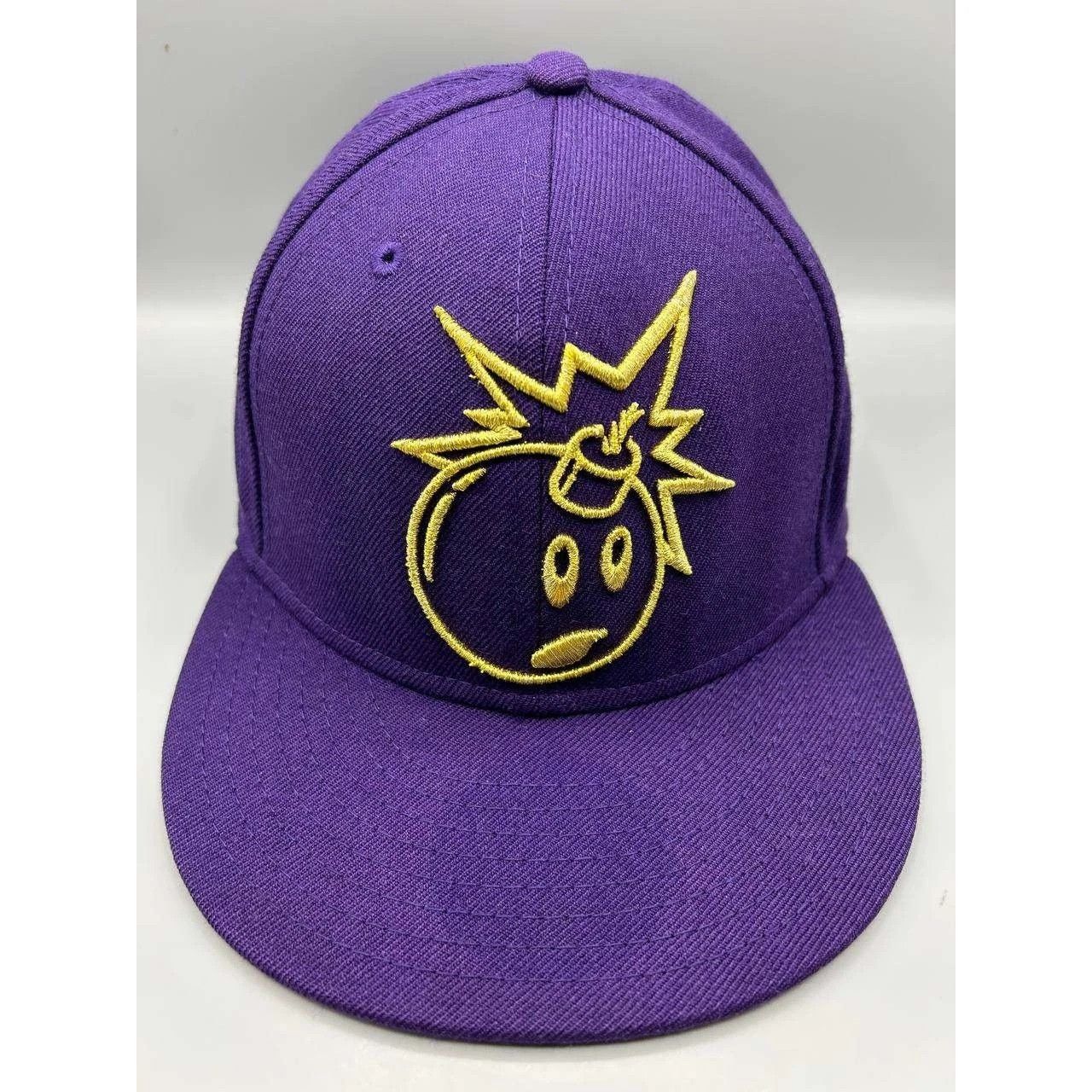 New Era The Hundreds Adam Bomb Hat Men 7 5/8 Purple MLB Fitted Wool Size ONE SIZE - 1 Thumbnail